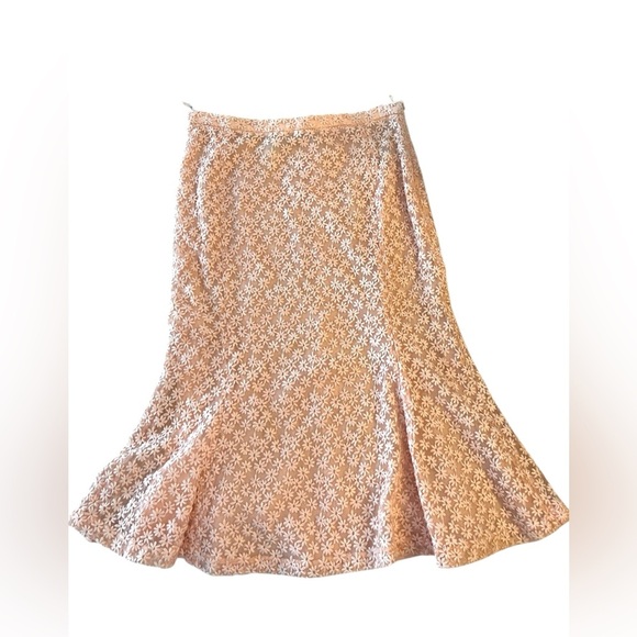 Moschino Cheap and Chic Pink Embroidered Floral Skirt - NWT - Size 4 - Picture 1 of 7